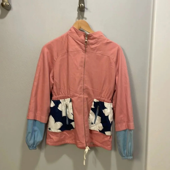 BCBG Maxazria runway pink jacket with flowers at the pockets - Picture 1 of 13